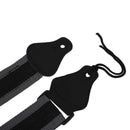 Guitar Strap With 3 pcs Plectrum For electric/Acoustic Guitar Black+gray