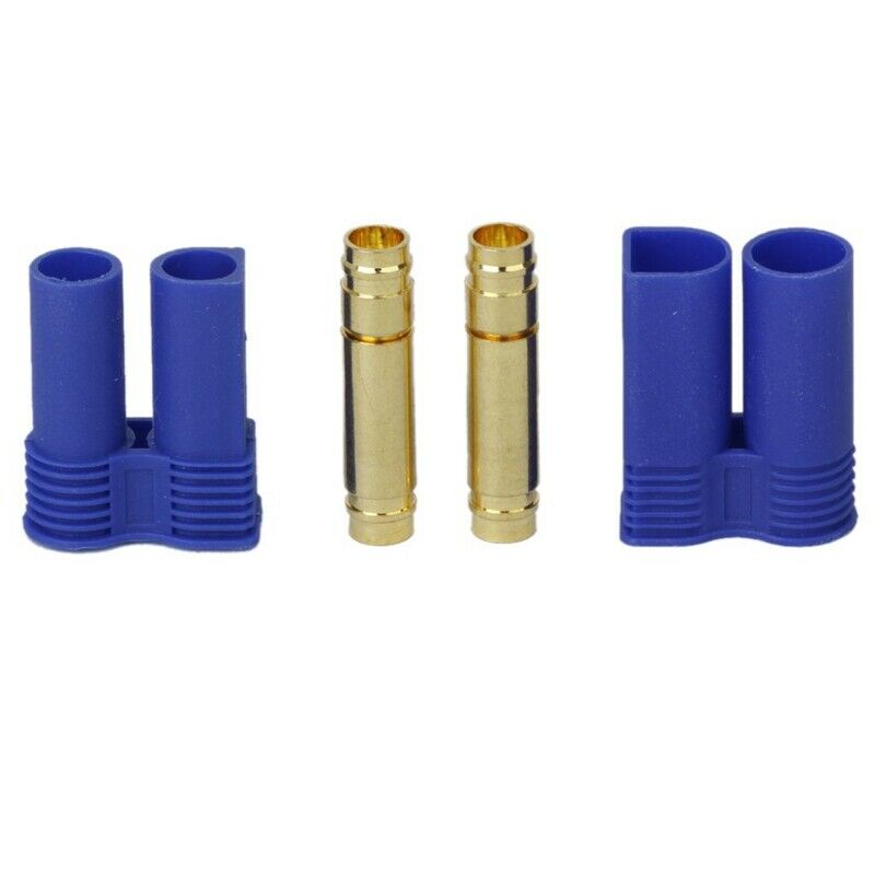 5 Pairs of EC5 Banana Plug Bullet Connector Female+Male for RC ESC LIPO Batt H6