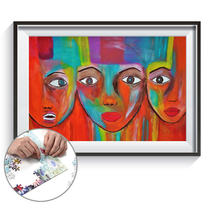 1000 Pieces Adults Kids Paper Jigsaw Puzzles Colorful Human Assembling Toys