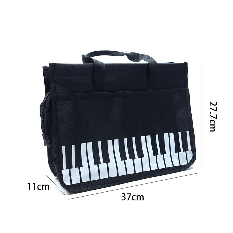 Piano Keys Wear Resistant Shoulder Bag Oxford Cloth Music Capacity Student