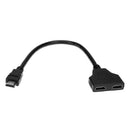 HDMI HD 1 in 2 Adapter Cable Conversion Cable Video Adapter for PC HD TV A