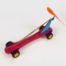 Rubber Band Power Car DIY Science Experiment Kits Fun School Project Gift