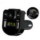 Dual USB Bluetooth4.0 ABS Handsfree Car Kit Charger FM Transmitter MP3 Play P5Y7