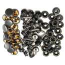 15mm 75pcs Snap Fastener Boat Canopy Fitting Stainless Canva To Screw Press Kit