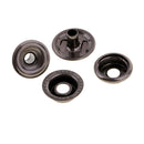 60 Sets Metal Poppers Snap Fasteners Press Stud Rivet for Leather Craft 15mm