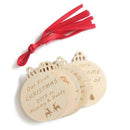 6pcs Wooden Christmas Pendent Xmas Tree Hanging Ornaments Decor (JM01695) A