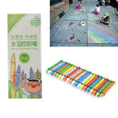6PCS Mixed Color Chalk Kids Drawing Graffiti Dust-free Chalk Solid Chalk U2V3