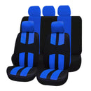 9Pcs Car Universal Front And Rear Seat Cover Seat Cover Decoration Blue R9F9