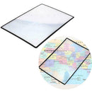 A5 Flat PVC Magnifier Sheet X3 Book Page Magnifying Reading Glass Len New V J1W1