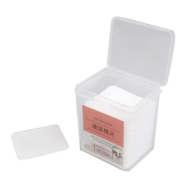 170PCS Eyelash Extension Glue Remove Cotton Pad Glue Bottle Mouth Wipes Cleaning