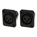 MagiDeal XLR Socket, 3-pin Plug And Socket For Housing Mounting Chassis