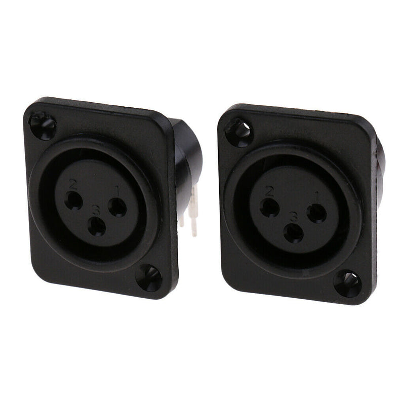 MagiDeal XLR Socket, 3-pin Plug And Socket For Housing Mounting Chassis