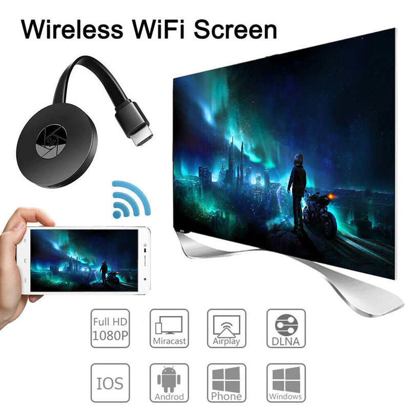 AirPlay MiraScreen USB Display Dongle Adapter 1080P Wifi HDMI TV Stick Miracast