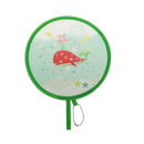 1pc Portable Round Japanese Style Folding Fans Hand Fan for Wedding Party JR