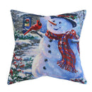Christmas Snowman Cotton Linen Throw Pillow Case Cushion Home Sofa Decor(3)