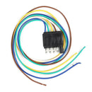 25 inch 5 Pin US Trailer Light Wiring Harness Extension Connector Flat Plug
