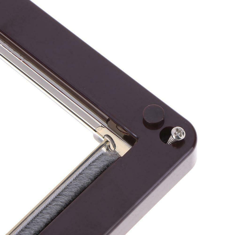 4 Way Lockable Dogs Cat Security Flap Door Kitten Puppy Pets Gate (Brown S) A