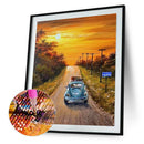 Driving Car 5D Diamond Painting Full Round Drill DIY Embroidery Set Decor
