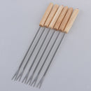 6 Packs Barbecue Skewers Set - Stainless Steel BBQ Kabob Sticks -  Metal Shish