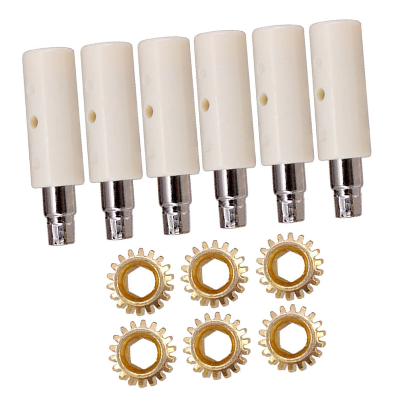 6Pcs Guitar Tuning Pegs Tuners Machine Heads Gear and Pins Parts Style1