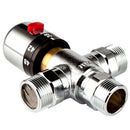 Solid Copper 3-Way Thermostatic Mixing Valve 3/4 Inch Solar Water Heater Va