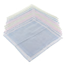 12pcs Men Women Classic Plaid Cotton Pocket Handkerchief Pocket Square Hanky