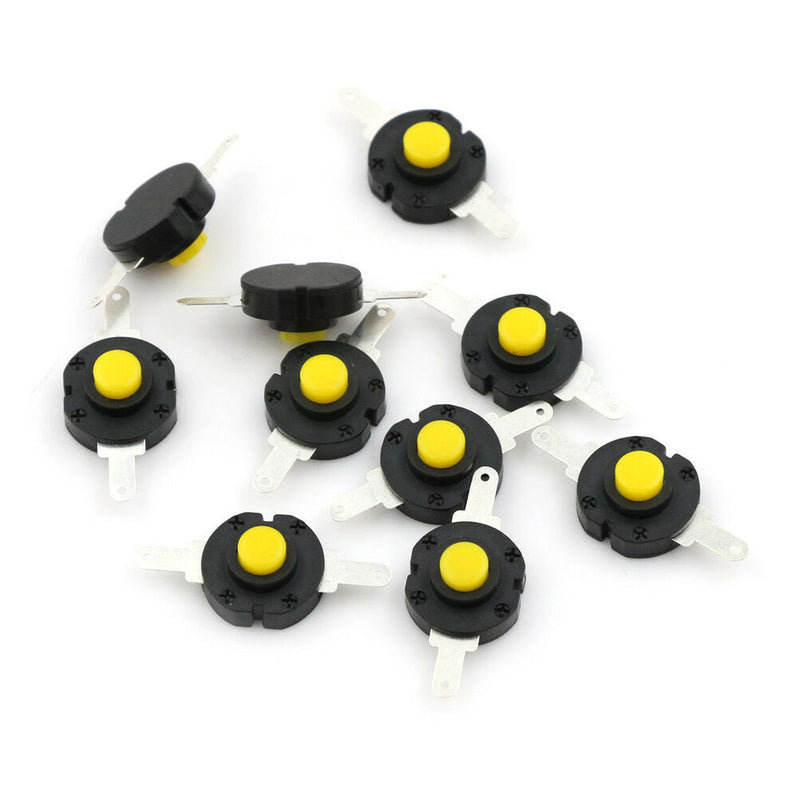 10pcs Flashlight Switches DC 12V 0.5A Self-locking Micro Push Button Switch A Ew