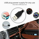 Car Interior LED Atmosphere Red Light USB Charge Floor Decor Lamp Accessories