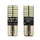 2pcs T10 4014 24 SMD LED Car Wedge Tail Side Light Reverse Parking Lamp Bulbs