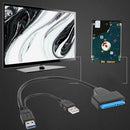 SATA to Dual USB3.0 Power High Speed Adapter Cable for External 2.5"SATA/HDD