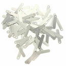 100pcs 2.5x0.5cm Nickel Solder Tabs For 18650 14500  Sub C Rechargeable Battery