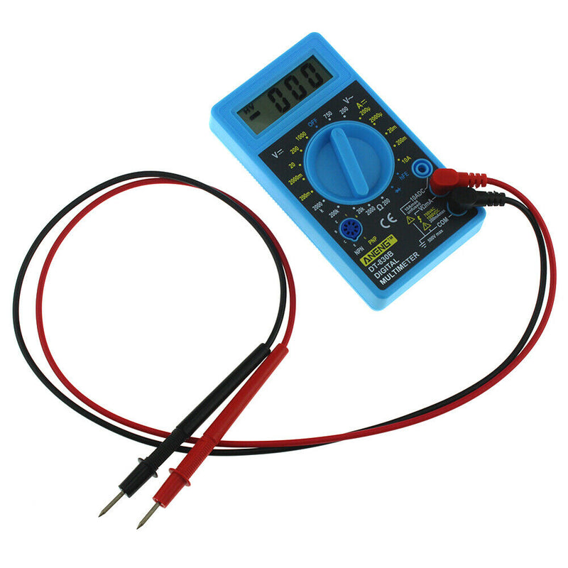 DT-830B Digital LCD Multimeter AC/DC 750/1000V Amp Volt Ohm Tester Meter