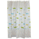 1X(Colorful Small Fish Polyester Mildew Fabric Shower Curtain 12 Hooks Bath