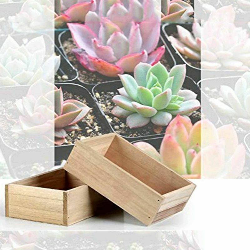 Plants Flower Pot Wooden Container General Storage Box Decoration Planter D