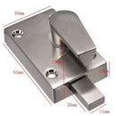 Toilet Wc Indicator Privacy Dead Door Lock Vacant Engaged Satin Nickel + Sc G4P7