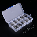 500pcs Octopus Fishing Hook High Carbon Steel Black Fishhooks Saltwater Bass