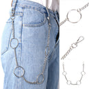 65cm Long Keyring Chain Hipster Pant Jean Wallet Belt Ring Clip Punk Hip HopFT