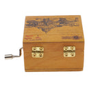 1pack Wood Hand-cranked Music Box Melody Box Plays Castle in the Sky Tune
