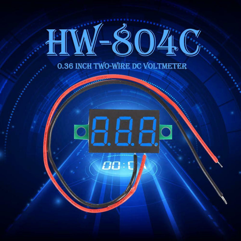 0.36 inch DC4-40V Digital Voltmeter Display Volt Meter Gauge Tester (Blue)