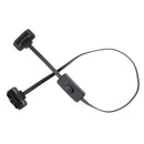 16 Pin M to F With Switch OBD2 Cord Extension Cable Adapter Connector w/ Switch
