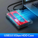 Hard Drive Case USB3.0 HDD Enclosure External Transparent HDD Case DIY Stick.kz