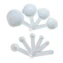 10 pieces Measure Cups white C6S2