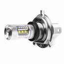 2 Pcs High Quality 80W White Color H4 LED Fog Light Bulbs Car Headlights Deluxe