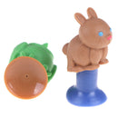 2Pcs Mini Animals Sucker Diy Accessories Cartoon Action Figures Suction Cup To>s