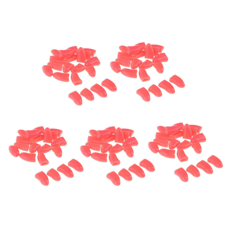 100Pcs Soft Nail Caps for Lovely Pet Dog and Cat Paw Control Red XL