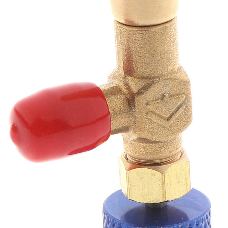 R22 Refrigeration Charging Adapter Air Conditioning Charging Valve 1/4" -1/4" Bj
