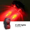 2LED Bright Bicycle Bike Safe Rear Tail Flashing Back Light Warning Lamp OZ