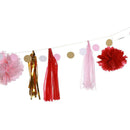 DIY Paper Flower Ball Card String Wedding Tassel Ornaments Party Decor