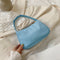 Nylon Casual Women Handbag Tote Female Solid Underarm Shoulder Bag (Blue)