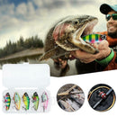 5pcs VIB Lead Soft Fishing Lures 4.8cm 15g Artificial Bait with Treble Hook